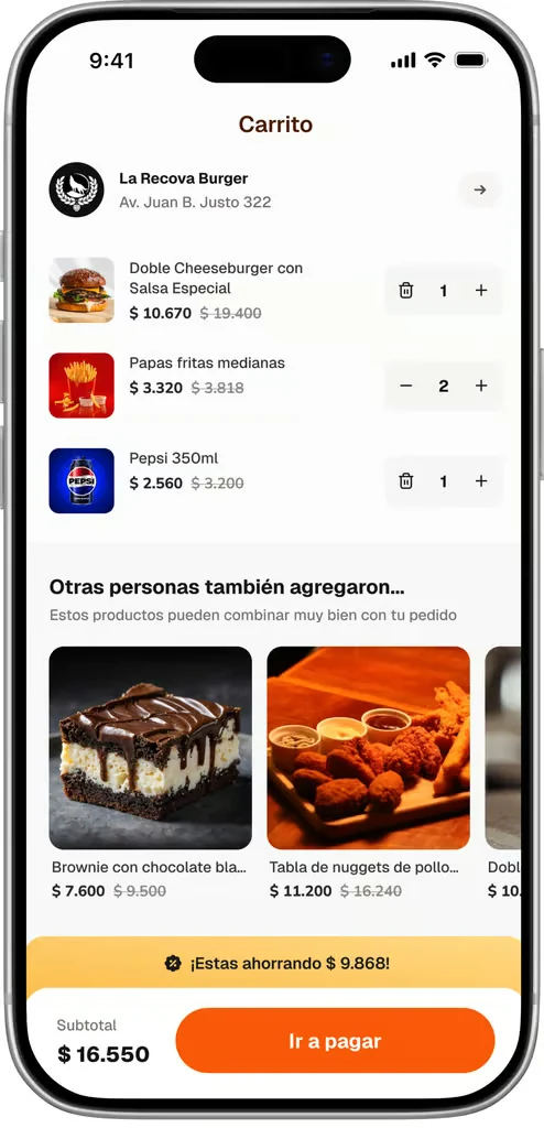 Morfy: carrito de compras